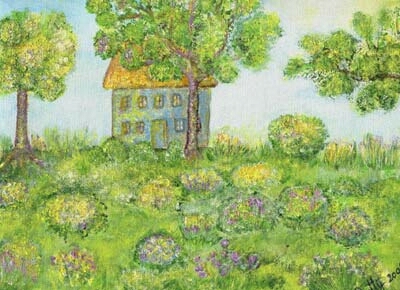 Little House - Acrylic Painting