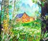 Mountain House-acrylic painting